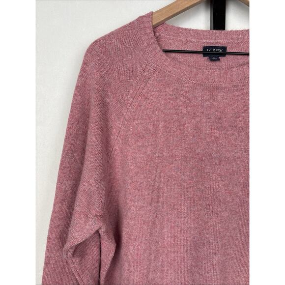J. Crew Men’s Supersoft Lambswool Blend Crewneck Sweater Large Light Red Preppy - Picture 4 of 13
